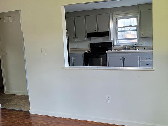View kitchen from living room