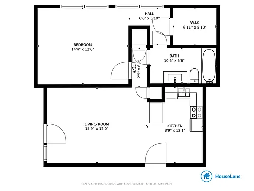 Floor plan One Bedroom
