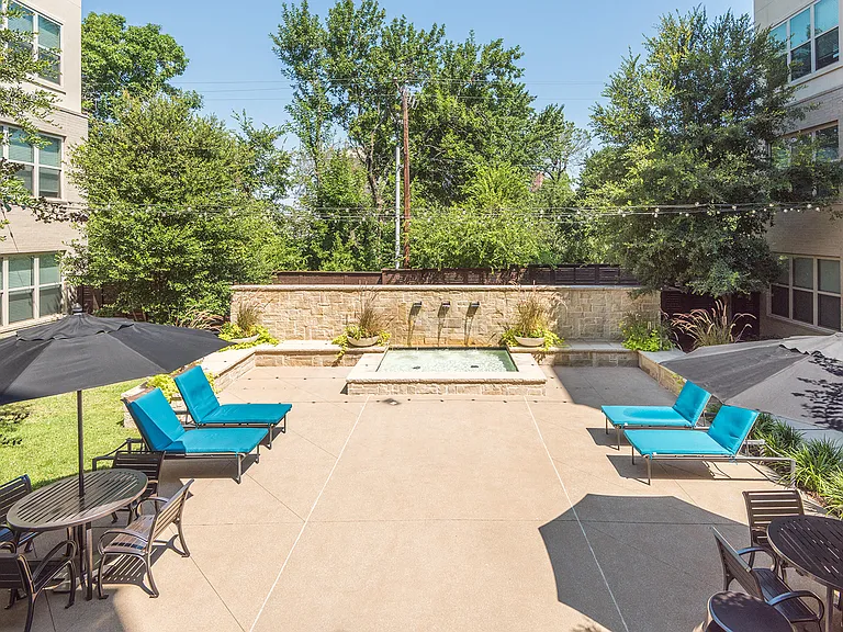One of five distinct courtyards on the property
