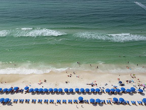 Beach view from balcony