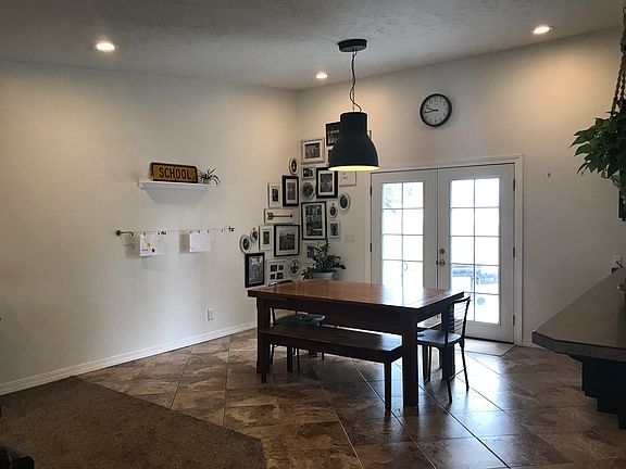 Dining opens up to patio!