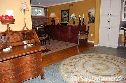 Dining room
						:
						French doors leading out to large slate patio...great for entertaining.