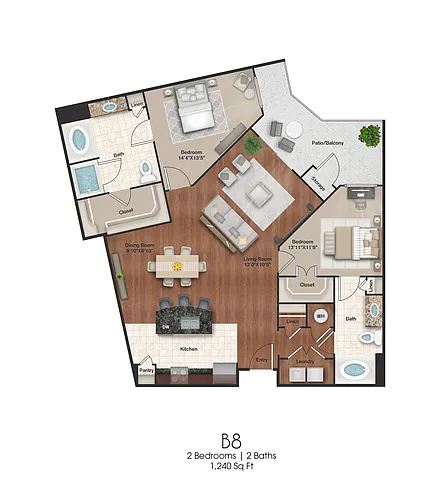 Floor plan B8