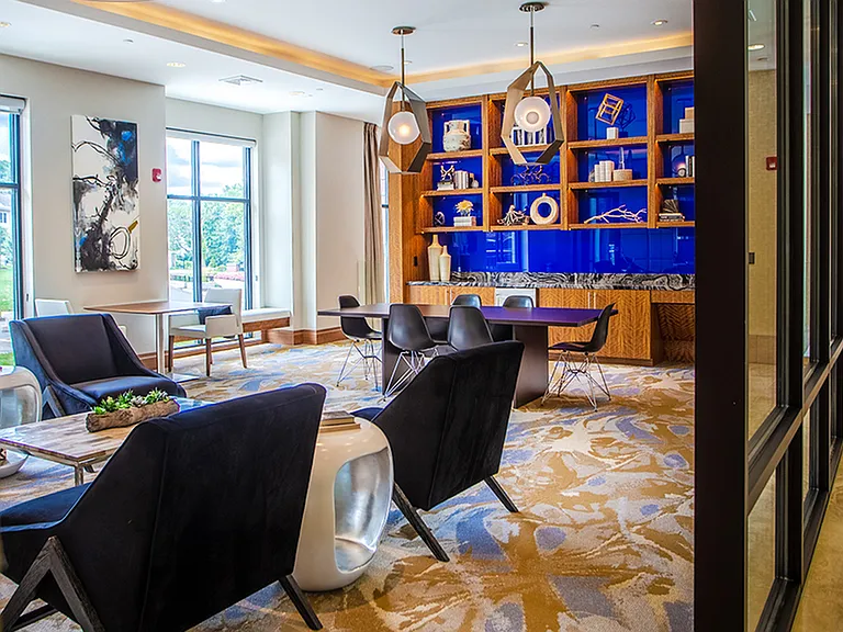 A well appointed space to socialize or work