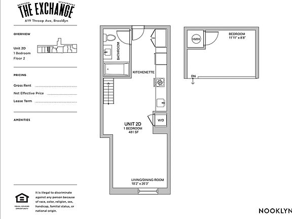 2nd image of 619 Throop Ave #4D