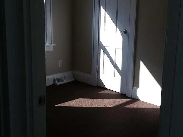 Afternoon sun in the entryway area