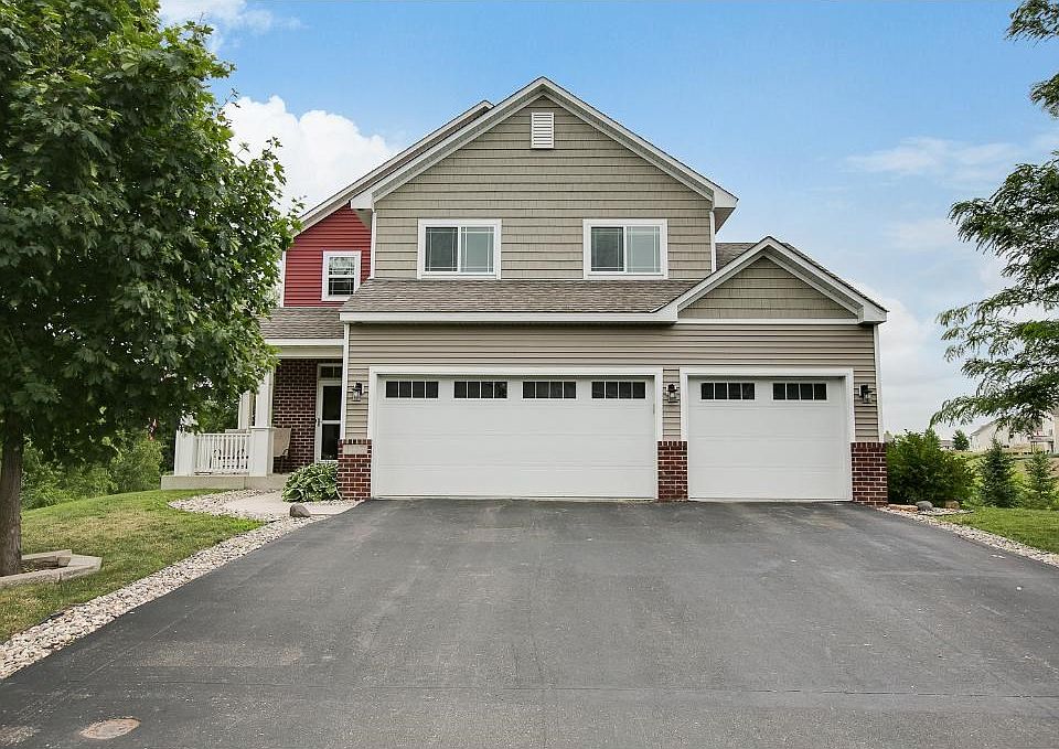 Welcome to your new home at 1127 Hickory St NE in Lonsdale.  This two story home is on a cul-de-sac and sits on over 1/2 an acre lot with a pond in the backyard on great privacy from trees.