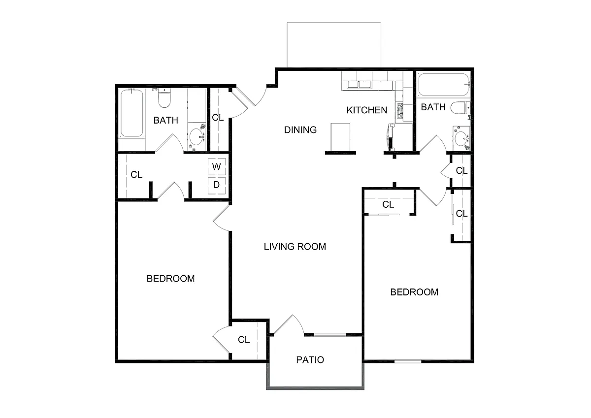 Floor plan 2X2 A