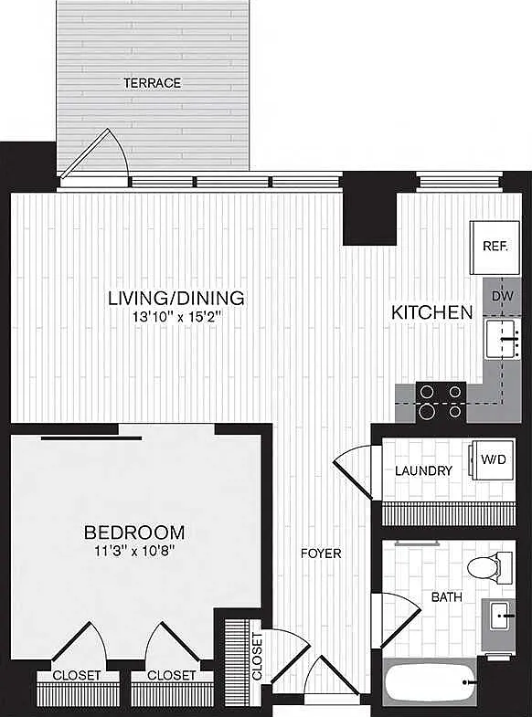 1 bed, $3,320 — Photo 1