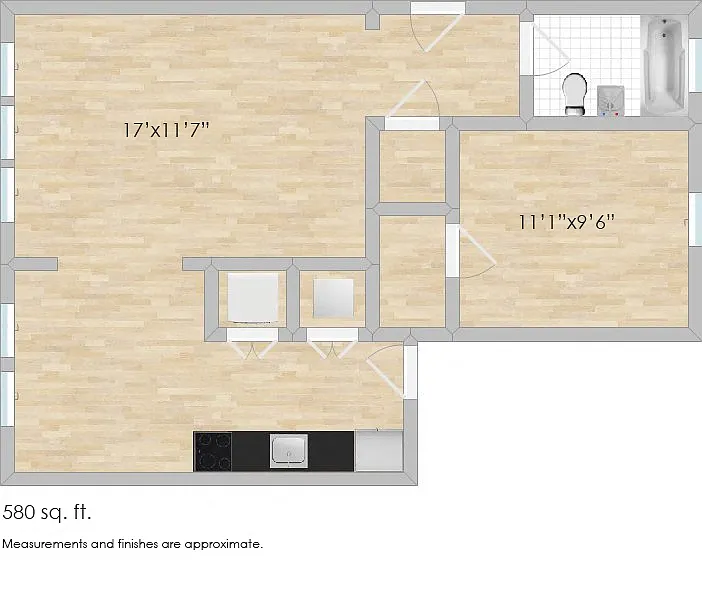 Floor plan 1028 Washington A
