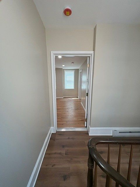 Top of staircase/apartment door
