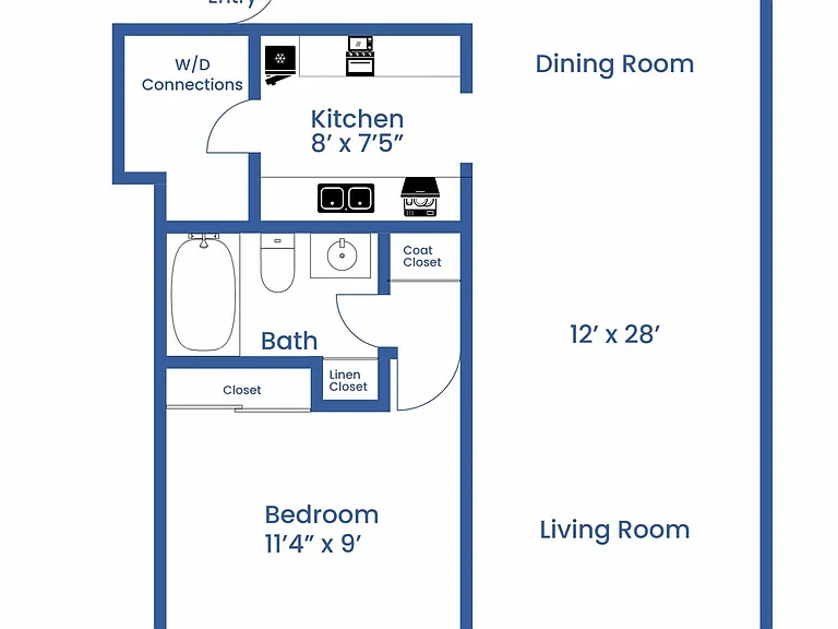 One Bedroom, One Bathroom One Bedroom, One Bathroom