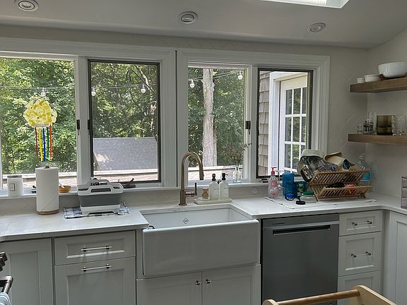 Kitchen and new skylights