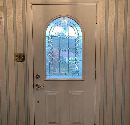 Entry Door in center hallway