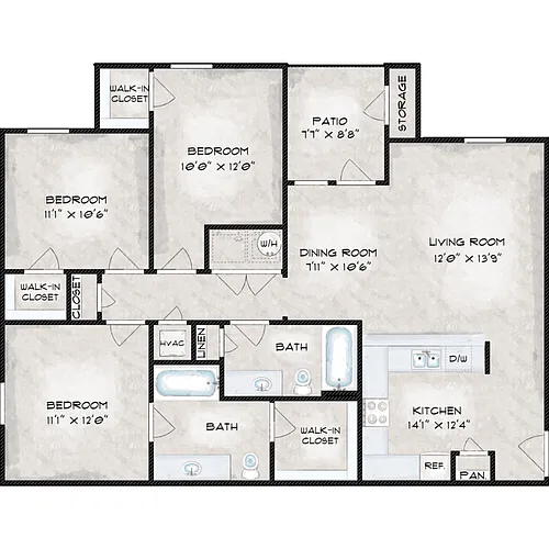 Floor plan C1