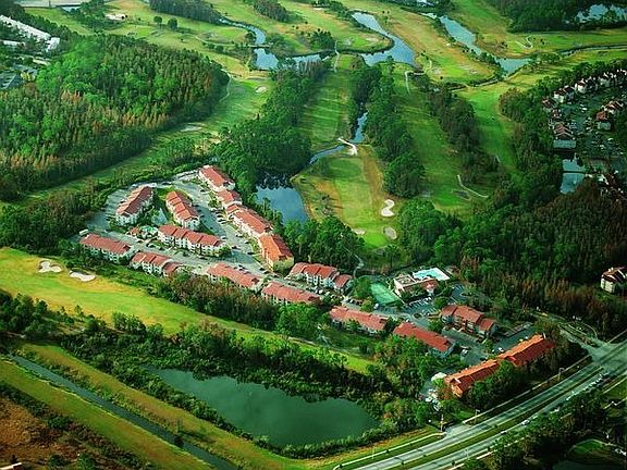 aerial of Villa Medici Condominiums