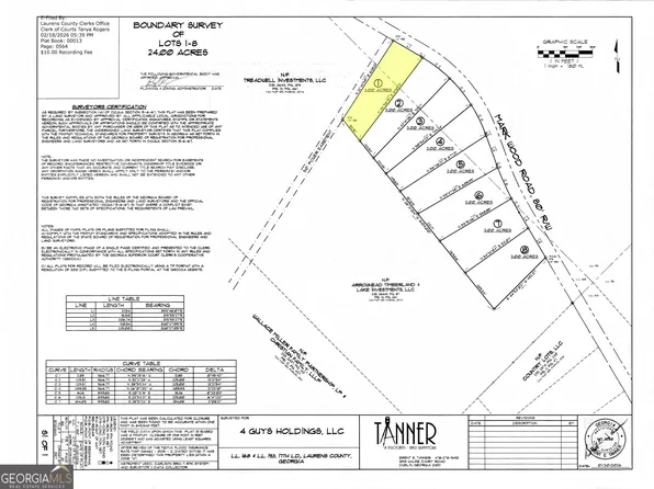 0 Mark Wood Rd Lot 1, Dexter, GA 31019
