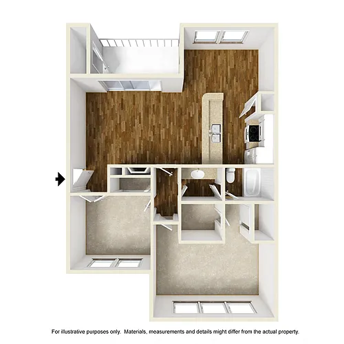 Floor plan Pinehurst-B1