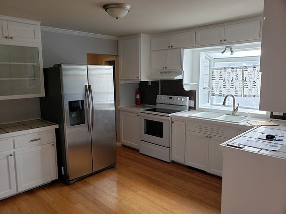 Open concept living dining kitchen