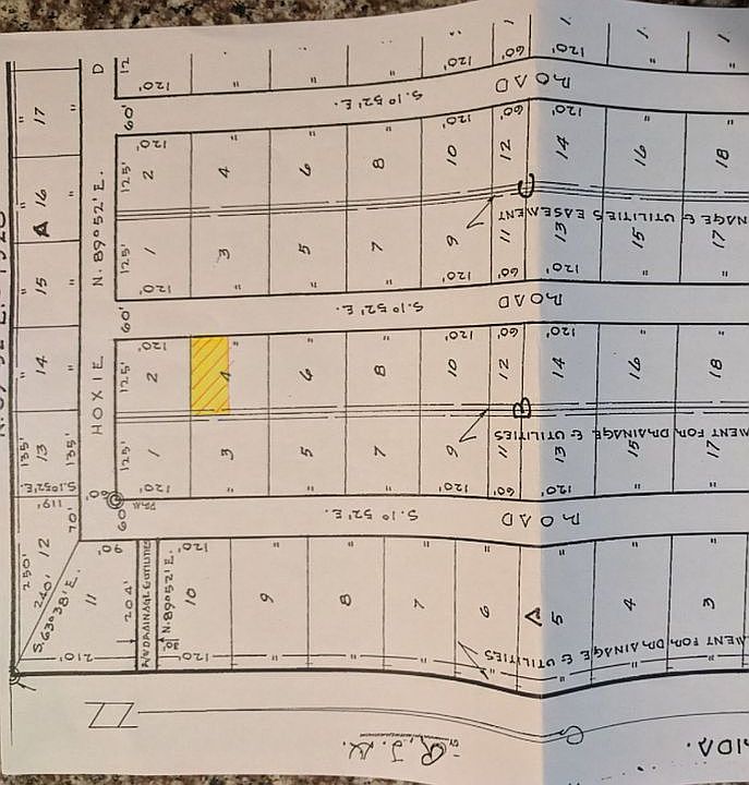 Plotted lot by Duval county