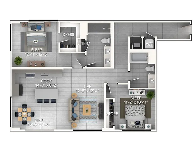 Floor plan C6