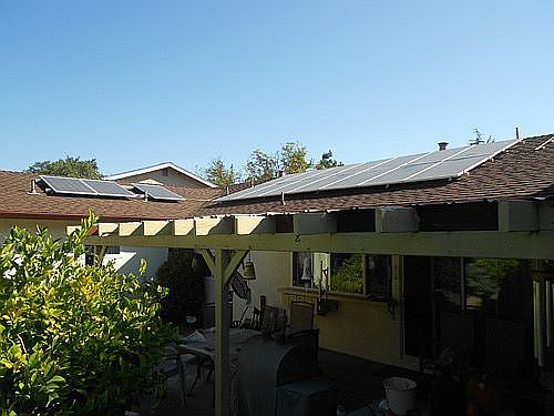 17 solar panel array