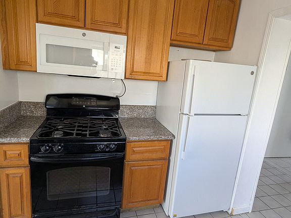 Kitchen with new microwave