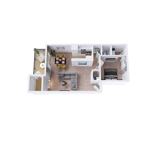 Floor plan 1E