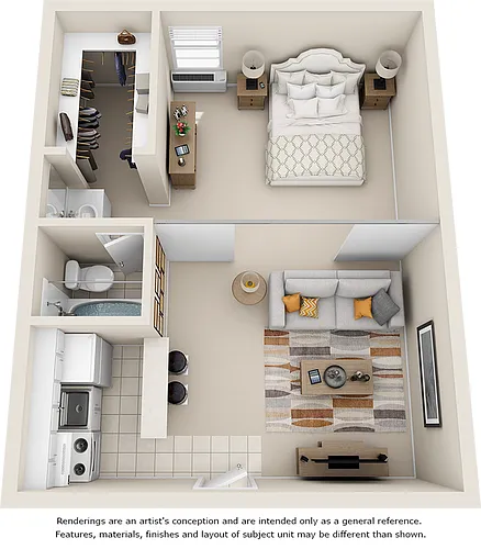 Floor plan Palm w/ Wood-Style Floors