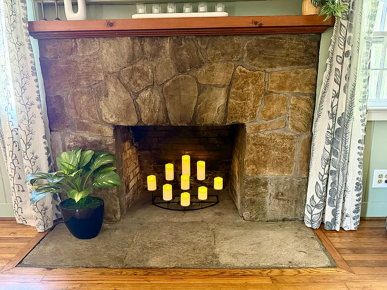 Fireplace decorative only