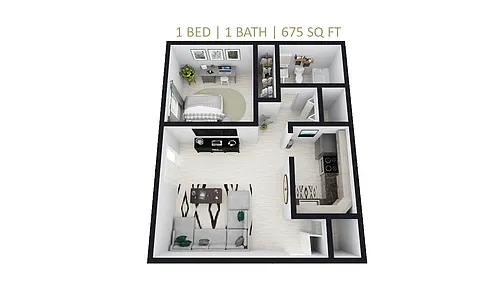 Floor plan 1 Bedroom