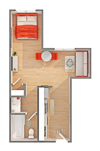 Floor plan Studio