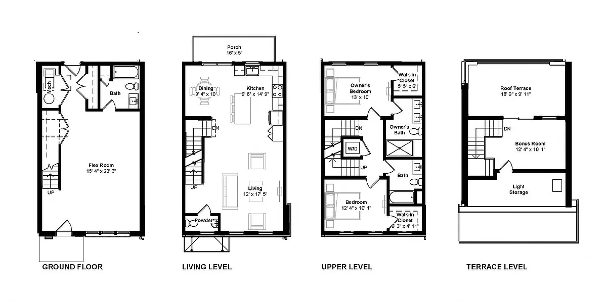 Floor plan 206 Pearl Street