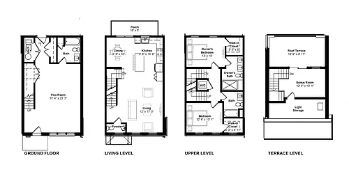 Floor plan 206 Pearl Street
