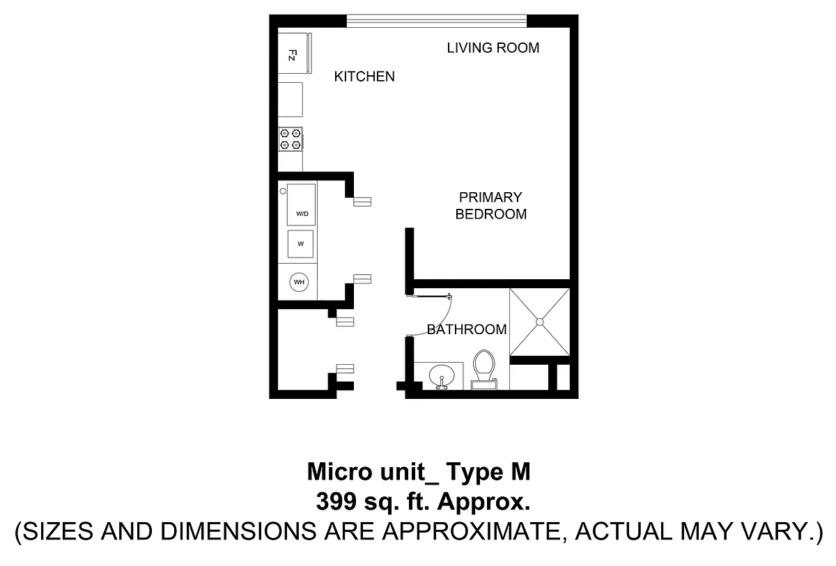 Floor plan Micro Studio