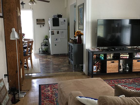 living room and dining room view from bedroom #1