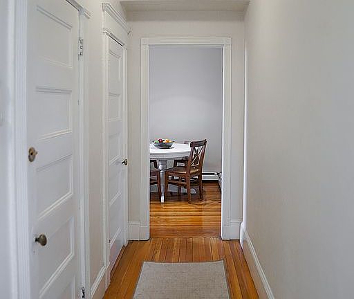hallway with 2 closets