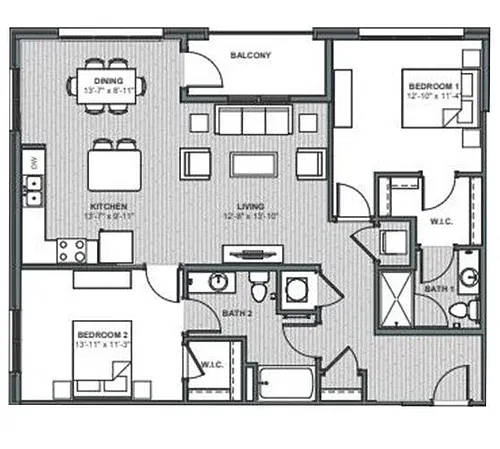 Floor plan Mark Clark