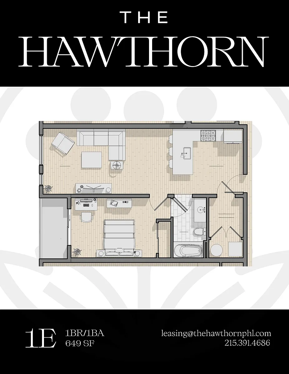 Floor plan 1E