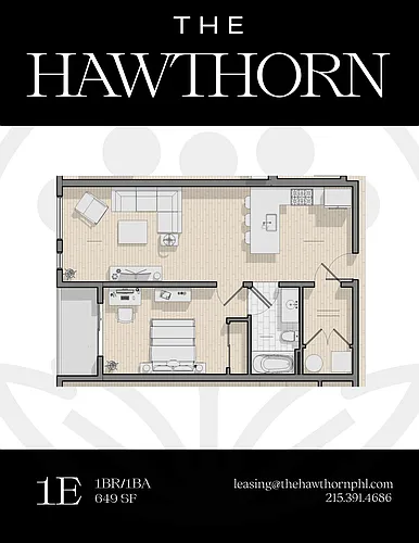 Floor plan 1E