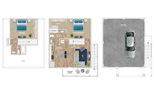 Floor plan Simons Garage
