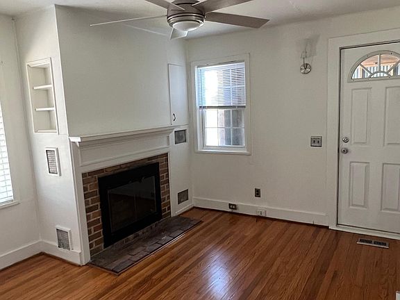It's a good sized living room with a gas fireplace.