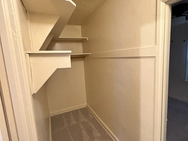Walk in closet area