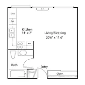 Floor plan Studio