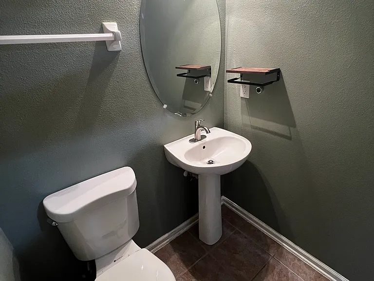 Half bath off kitchen