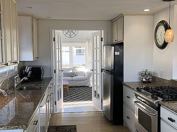 Kitchen through to back yard