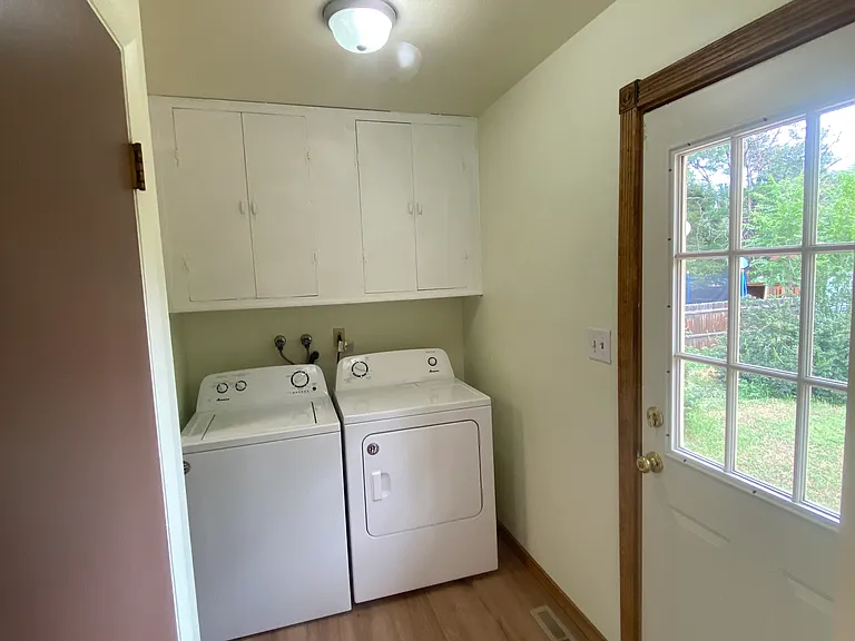 Washer and dryer area