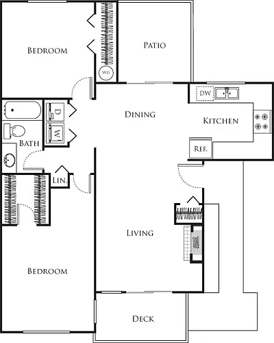 Floor plan Robins Nest with garage