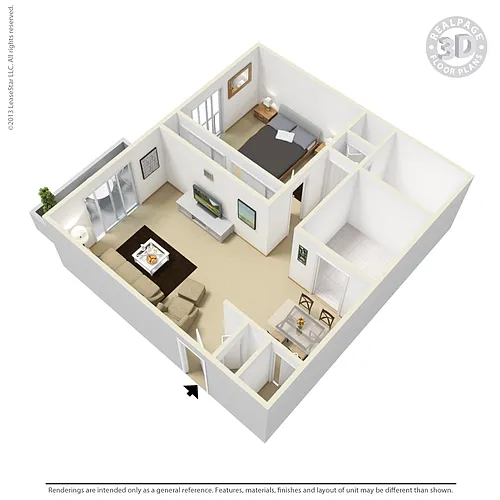 Floor plan 1 Bedroom