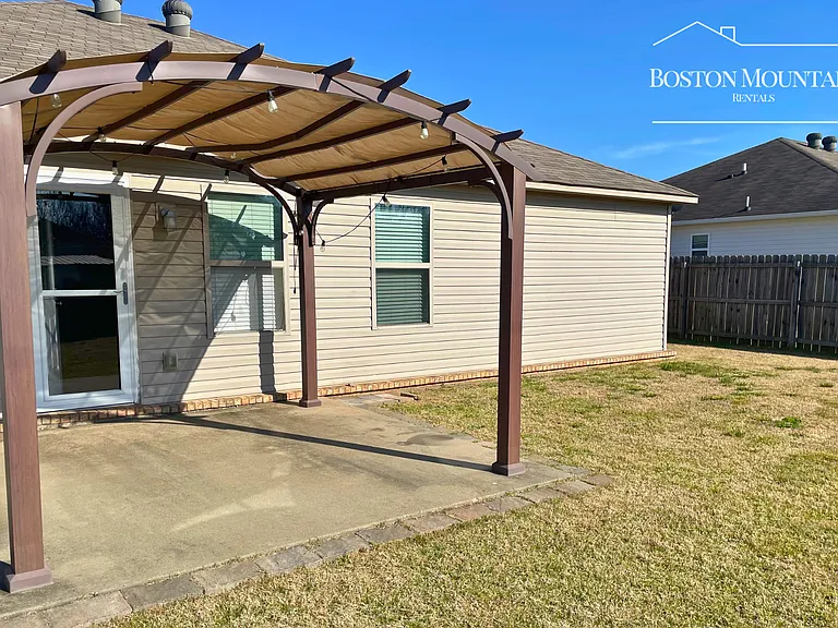 Backyard and Porch with Pergola